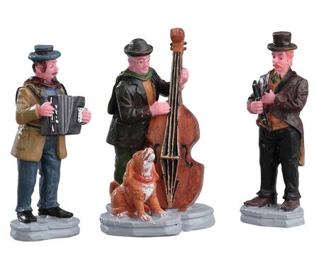 Streetside Trio, Set Of 3 - Lemax kerstfiguren