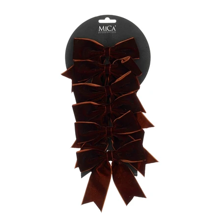 Strik bruin 6 stuks - l12xb14cm
