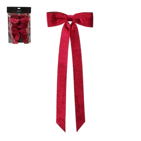 Strik d.rood 4 stuks - l2xb19xh48cm