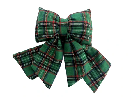 Strik dubbel kerstruit - B25xH40cm Groen