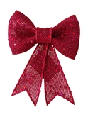 Strik glitter - B12xH14cm Roze