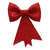Strik glitter - B22xH30cm Rood