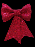 Strik glitter - B22xH30cm Roze