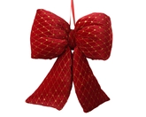 Strik pesfluweel l11b33h37cm rd - afbeelding 1