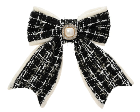 Strik polyester L2.50b11h14cm zwart