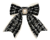 Strik polyester L2.50b11h14cm zwart