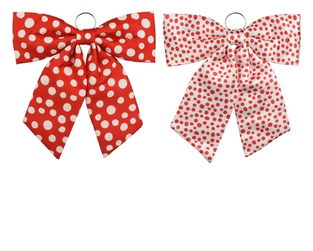 Strik polyester L5.5b57h62cm rood/wit a2