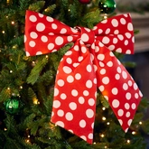 Strik polyester L5b48h52cm rood/wit a2 - afbeelding 2