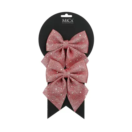 Strik roze 2 stuks - l12xb13xh1cm