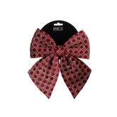 Strik ruit d.rood - l20xb23cm
