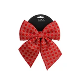 Strik ruit rood - l20xb23cm