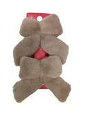 Strikken gevoerd bont - B11xH12cm Taupe 2 stuks
