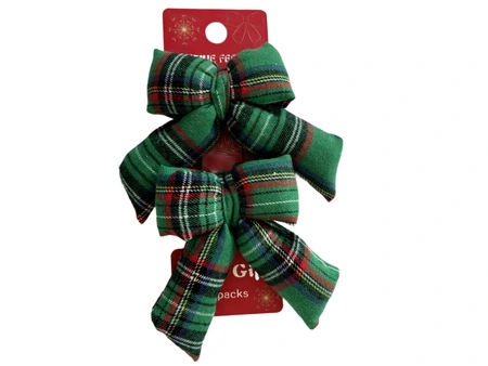 Strikken kerstruit - B10xH12cm Groen 2 stuks