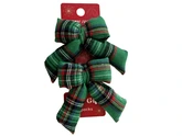 Strikken kerstruit - B10xH12cm Groen 2 stuks
