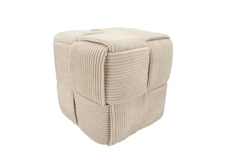 Stripe Sand Poef 35X35Cm