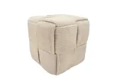 Stripe Sand Poef 35X35Cm