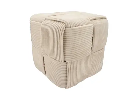 Stripe Sand Poef 40X40Cm