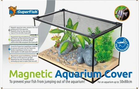 Superfish Afdekking aquarium magnetisch 50x80cm 1Stuk - afbeelding 2