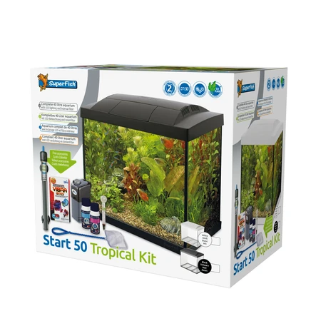 Superfish Aquarium start 50 tropical kit zwart 1Stuk - afbeelding 2