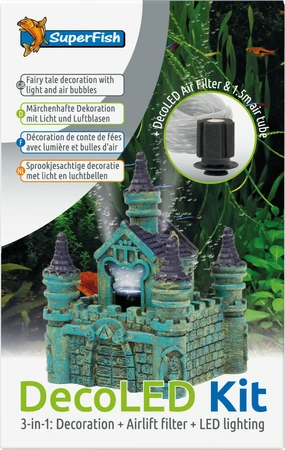 Superfish Aquariumdecoratie led set kasteel 1Stuk - afbeelding 2