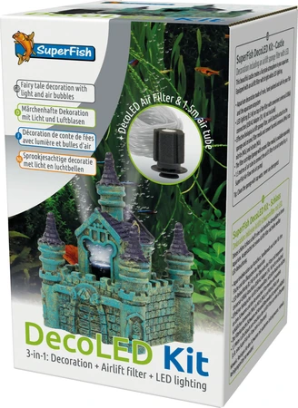 Superfish Aquariumdecoratie led set kasteel 1Stuk - afbeelding 1