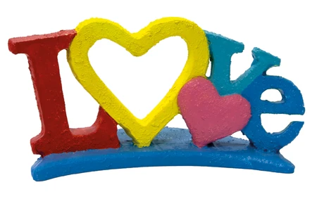 Superfish Aquariumdecoratie rainbow love 1Stuk
