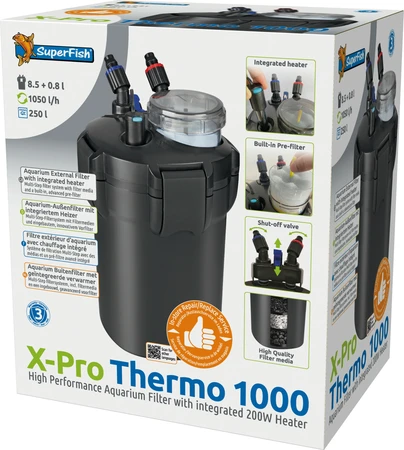 Superfish Aquariumfilter x pro thermo 1000 1Stuk - afbeelding 2