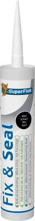 Superfish Lijmkit fix&seal zwart 290MLT