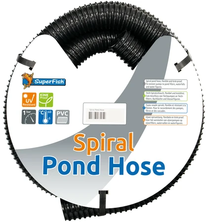 Superfish Spiraalslang zwart 32mm 10m 10MTR