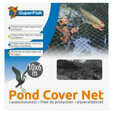 Superfish Vijverafdeknet 10x6m+24 pinnen 1Stuk - afbeelding 1
