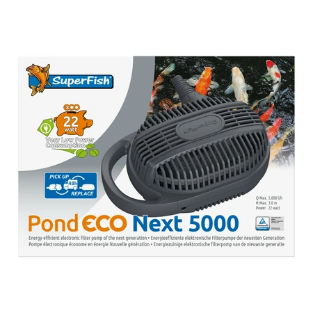 Superfish Vijverpomp pond eco next 5000-22w 1Stuk - afbeelding 2
