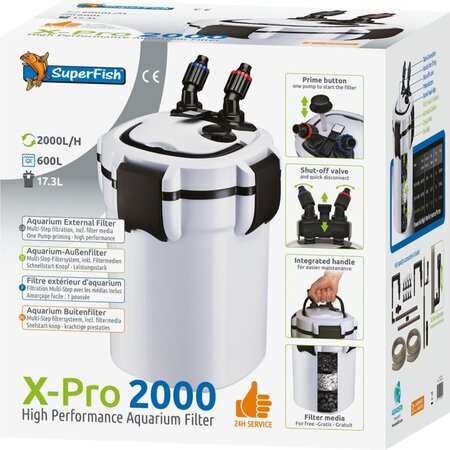 Superfish Aquariumfilter x pro 2000(600l) 1Stuk