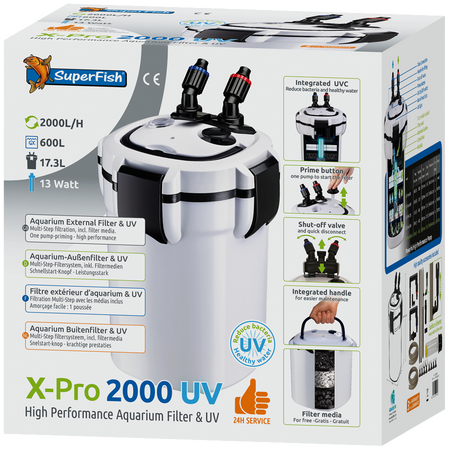 Superfish Aquariumfilter x pro 2000 uv 1Stuk