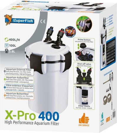 Superfish Aquariumfilter x pro 400(100l) 1Stuk