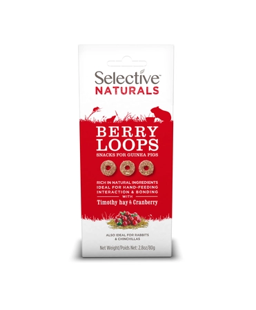 Supreme Selective naturals berry loops tim hay&cra guinea pig 80gr