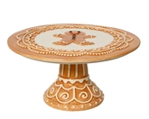 Taartplateau Peperkoek Dolomiet 24 cm Geglazuurd Bruin