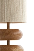 Light & Living Table lamp Ø22x50,5 cm DANIALO wood print natural+rope cream - afbeelding 5