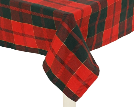 Tafelkleed katoen L240b140h0.1cm grn/rd - afbeelding 2
