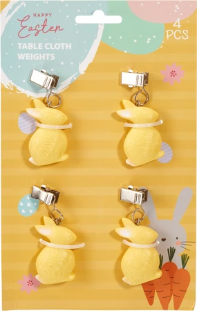 Tafelkleedgewichten Pasen ( 1 set, div. kleuren) - afbeelding 2