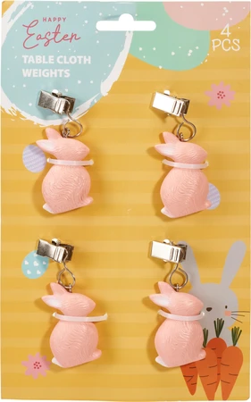 Tafelkleedgewichten Pasen ( 1 set, div. kleuren) - afbeelding 3