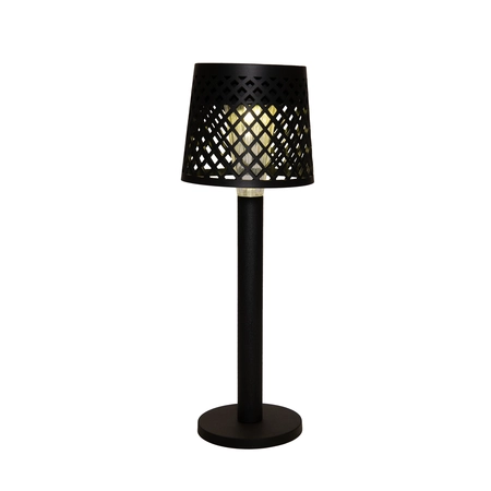 Tafellamp solar 25.5x9cm zwart