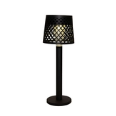 Tafellamp solar 25.5x9cm zwart