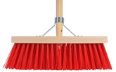 Talen Tools Bezem kunststof rood incl. steel 35 cm - afbeelding 1