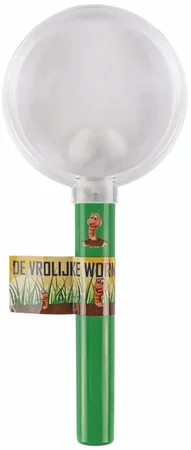 Talen Tools loep de vrolijke worm groen