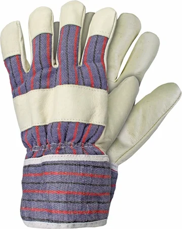 Talen Tools werkhandschoen varkensplitleer gevoerd maat L