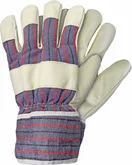 Talen Tools werkhandschoen varkensplitleer gevoerd maat L