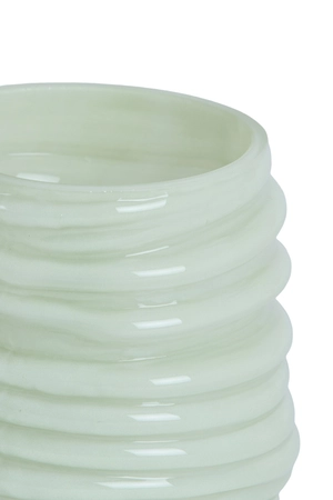 Light & Living Tealight Ø11,5x10,5 cm MILYAN glass milky mint - afbeelding 2