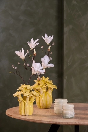 Light & Living Tealight Ø11,5x10,5 cm MILYAN glass milky mint - afbeelding 3