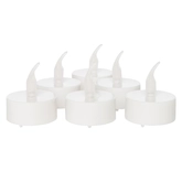 Theelicht vlameffect timer geel 6st