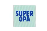 Spreuktegel Super Opa Blue 10X10X1Cm